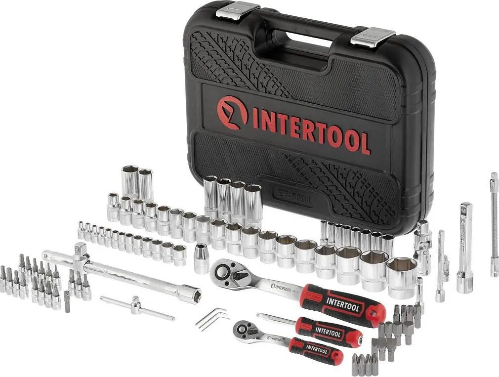 Набір інструментів Intertool ET-8094 94шт [98838] - фото 3
