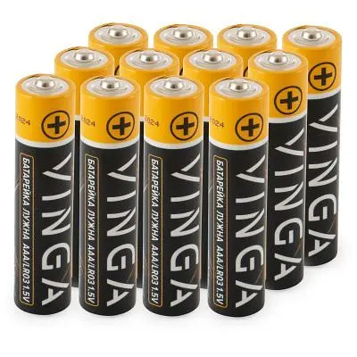 Батарейка AAA LR03 Alkaline 12pcs Blister Vinga (VJABAAA12) - фото 2
