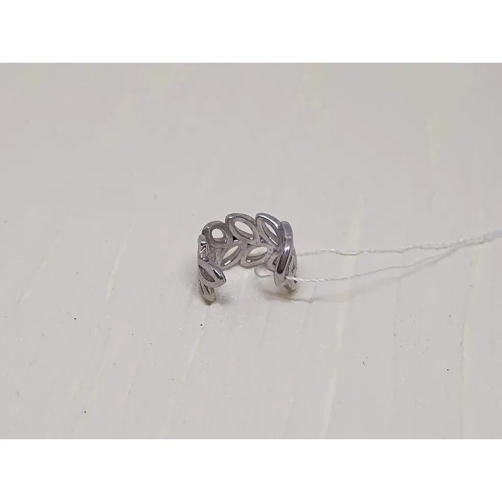 Срібна сережка-кафф Астор на хелікс. 9132459Р - фото 2