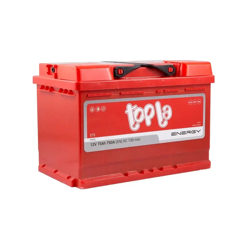 Акумулятор автомобільний Topla 75 Ah/12V Energy Euro 750A (108 075) - фото 2