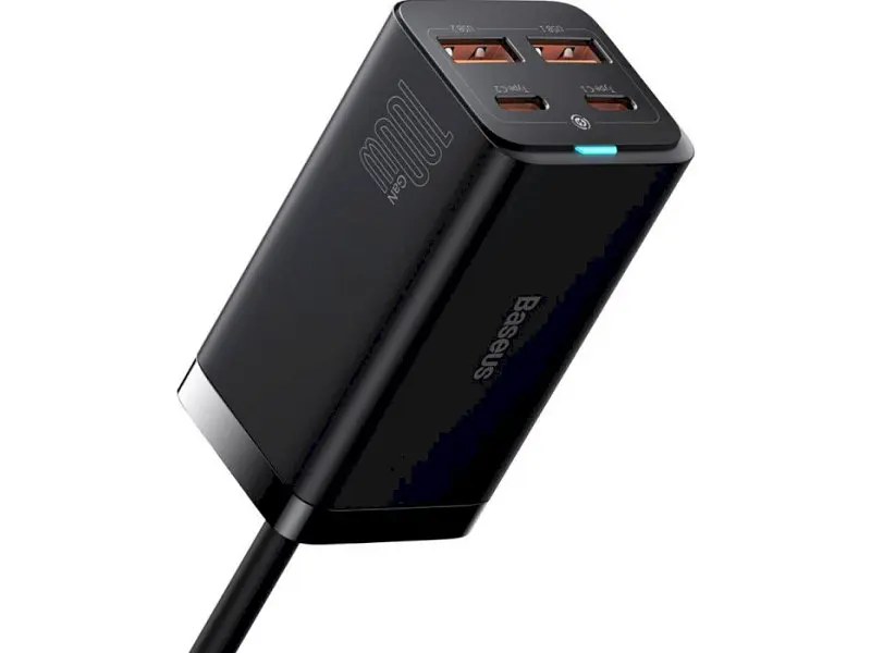 Мережевий зарядний пристрій BASEUS GaN 3 Pro 100 W Black (CCGP000101) - фото 2