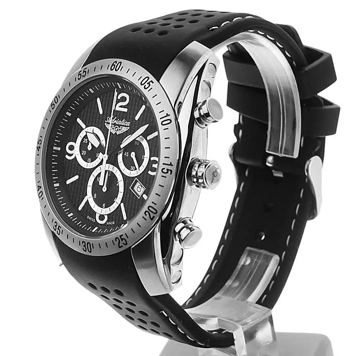 Годинник Adriatica ADR 1181.5254 CH кварц.Chronograph каучук - фото 2