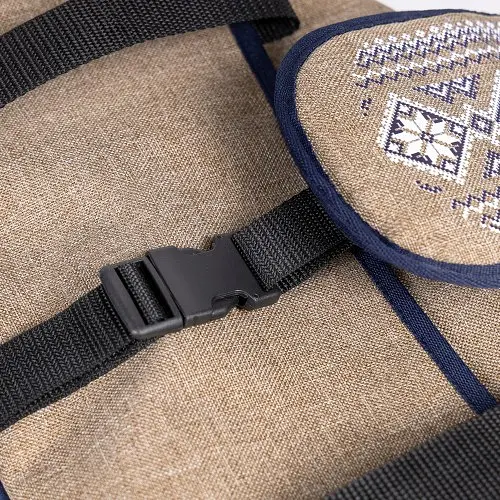 Сумка-переноска Pet Fashion Linen для собак бежева 38х32х22 см - фото 5