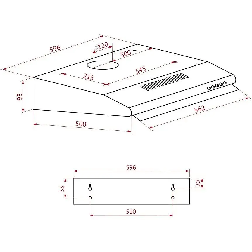 Витяжка Perfelli PL 6144 IV LED - фото 11