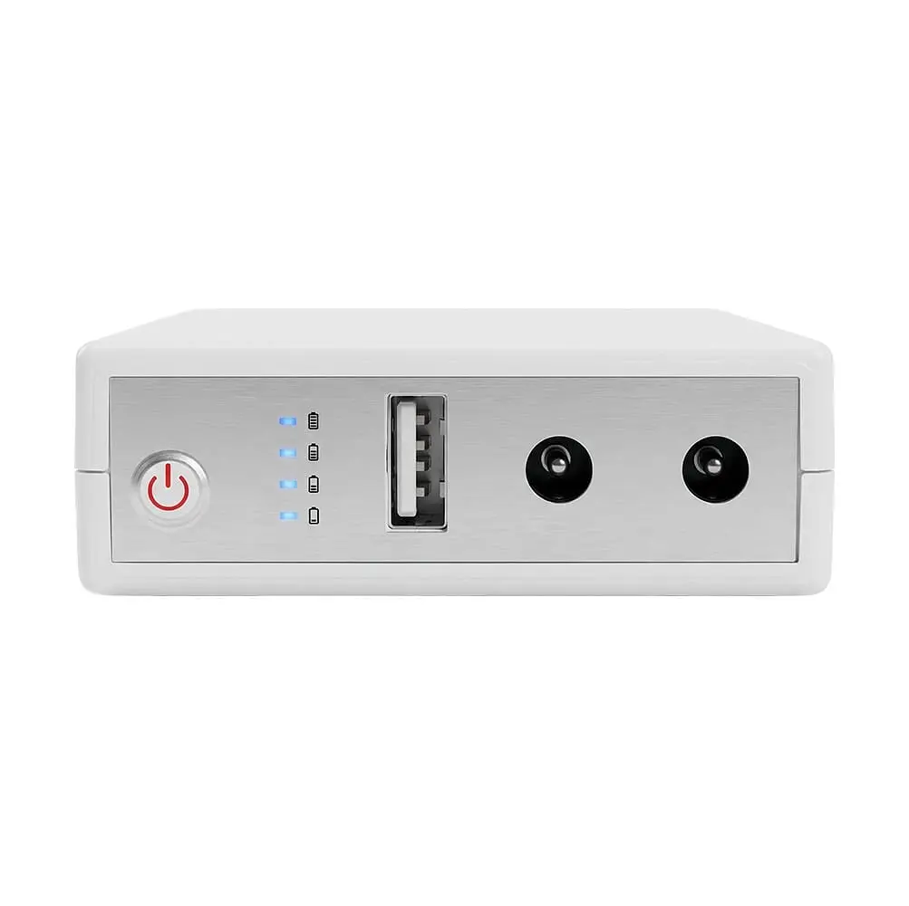 Комплект Mini UPS з блоком живлення: джерело безперебійного живлення Mini UPS WGP UPS103A White 10400mAh 5V/9V/12V, Li-ion 4*2.6Ah, для роутера і оптичного термінала та блок живлення SPF-1202B 12V/2A (24W) (42-00262) - фото 5