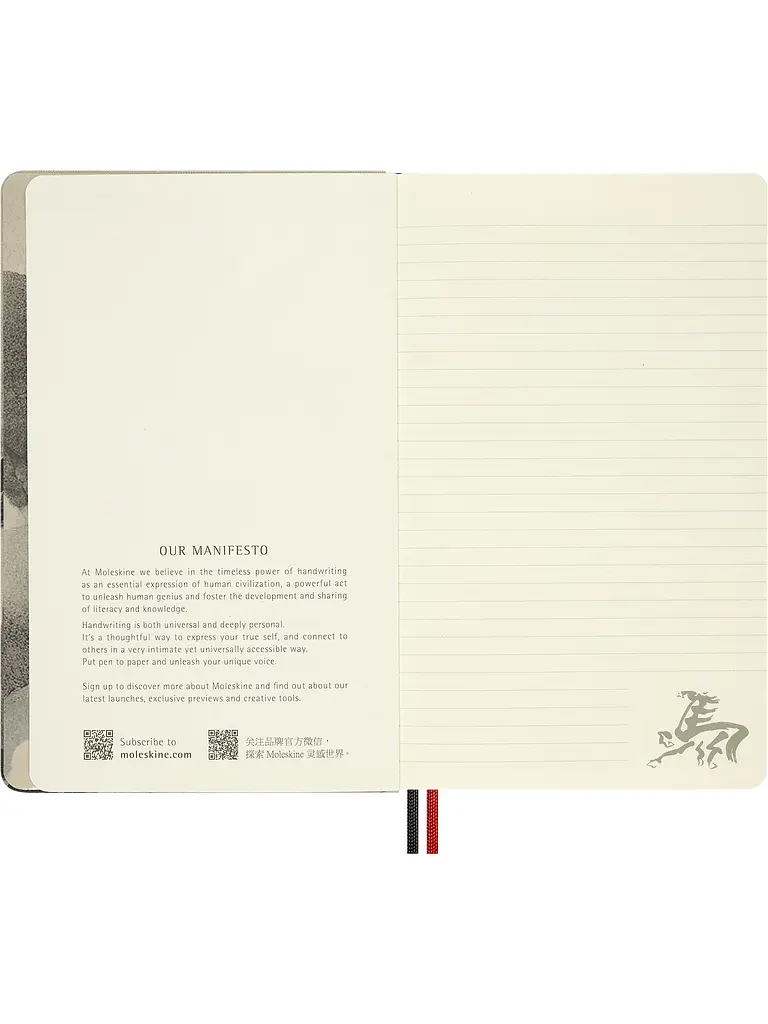 Записник Moleskine Year of the Horse середній, Лінійка Сірий (LECNYHRSQP060A) - фото 4