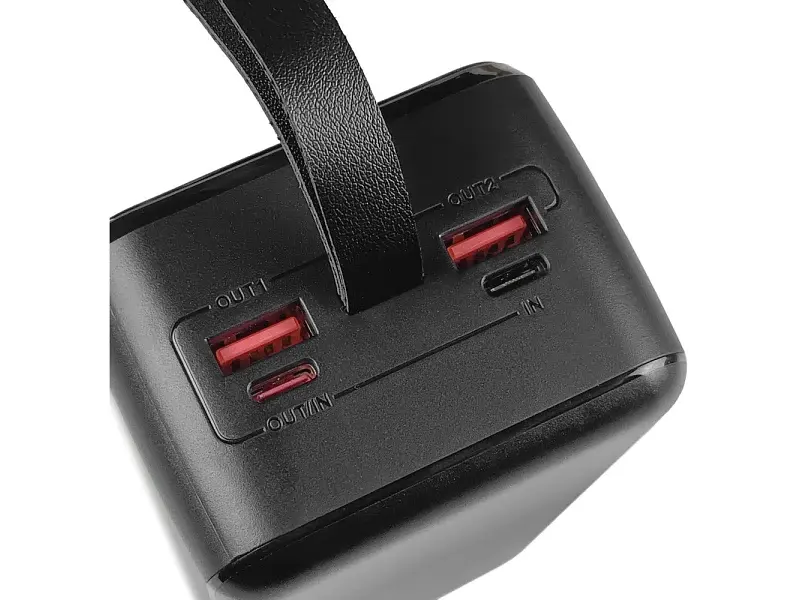 Зовнішній акумулятор (Power Bank) Grunhelm 40000mAh 22.5W Black (GP-40BQC) - фото 3
