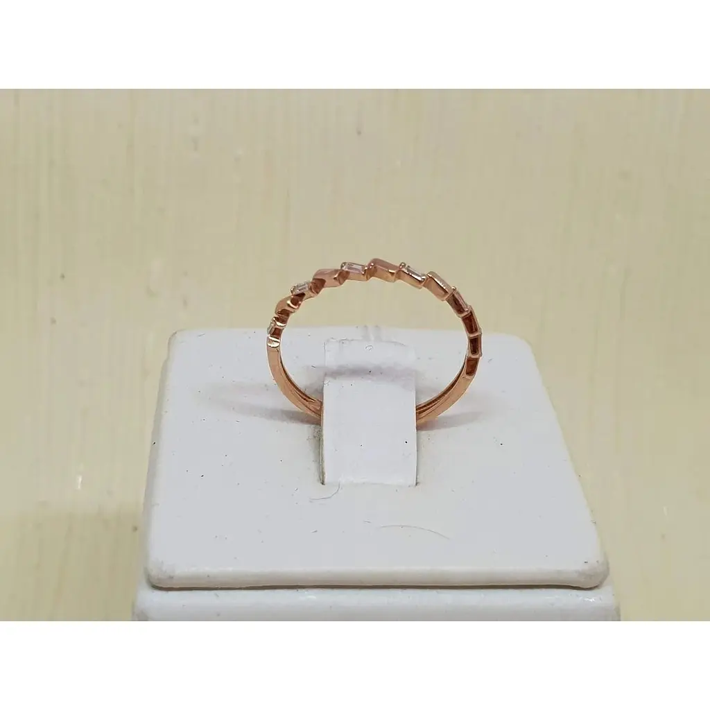 Золоте кільце Favoritum з фіанітами. 111220 - фото 3