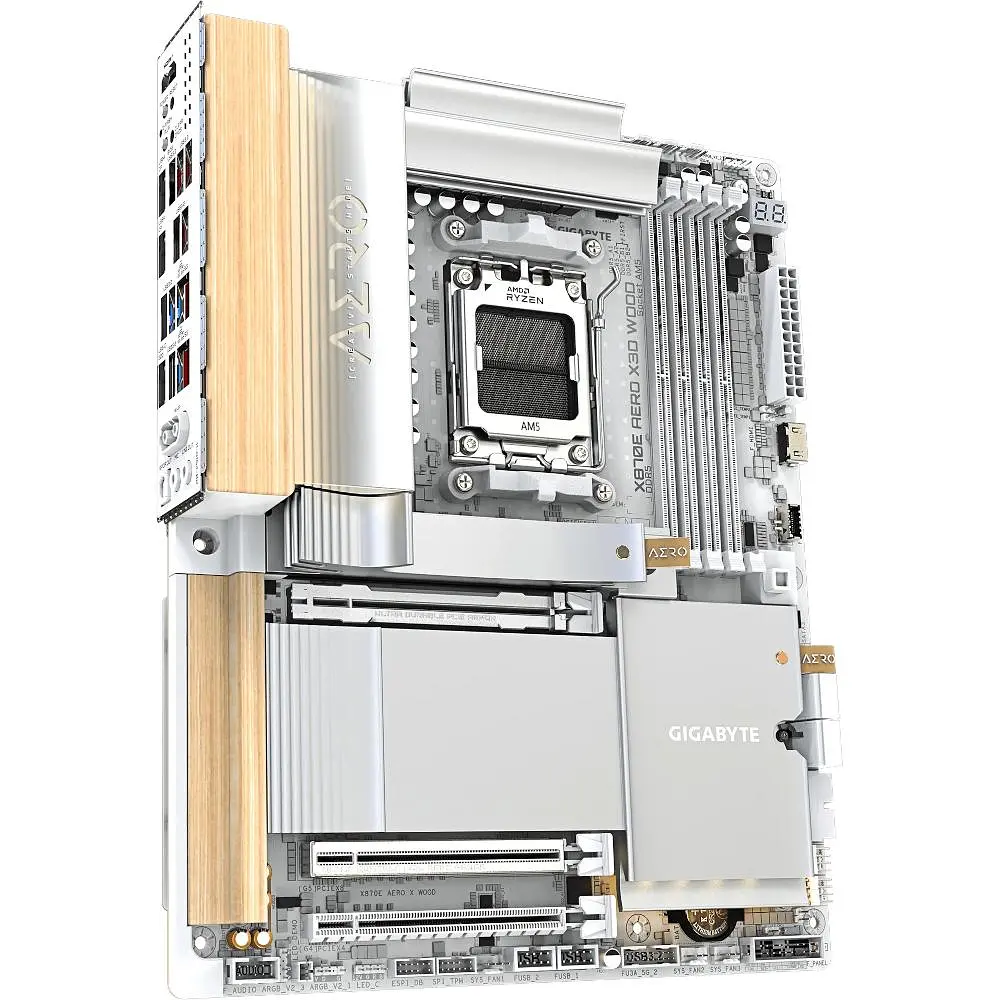 Материнська плата GIGABYTE X870E AERO X3D WOOD (X870E AERO X3D WOOD) (Socket AM5, AMD X870E, ATX) - фото 4