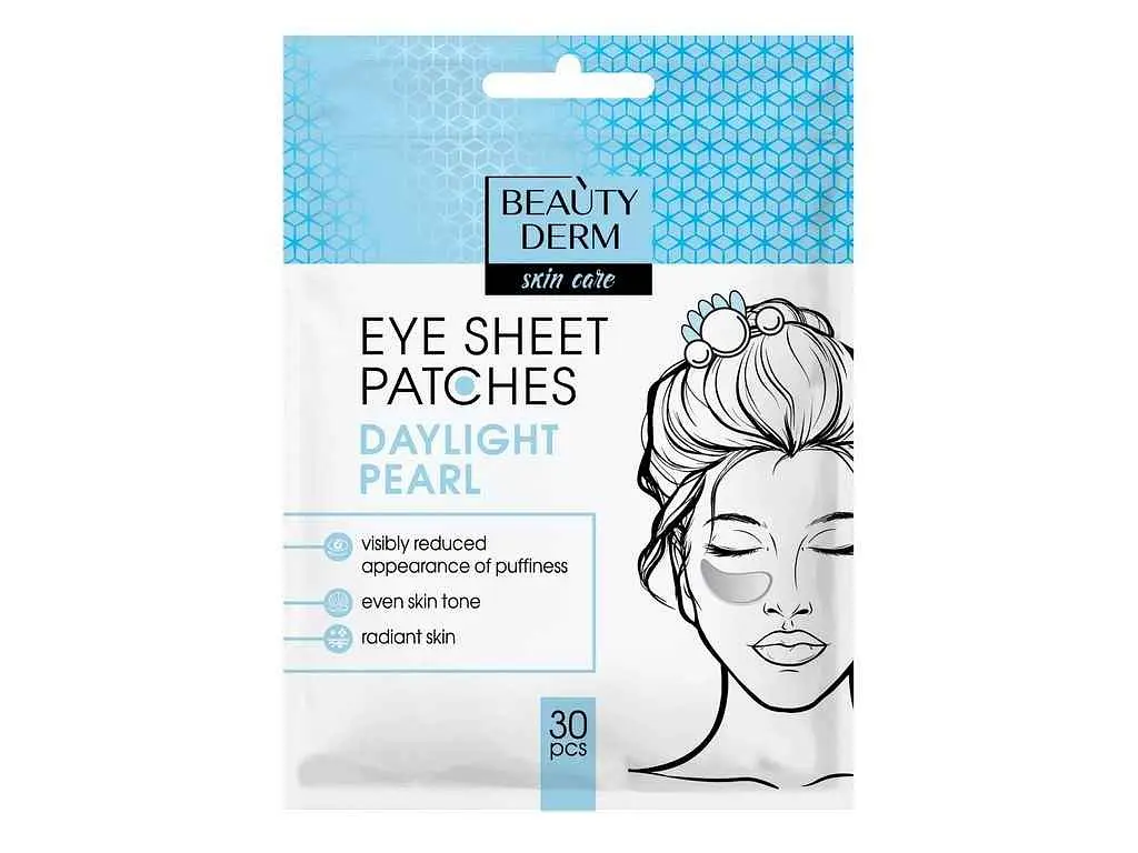 Патчі для очей BEAUTYDERM 18+ 30шт Тканинні Daylight Pearl