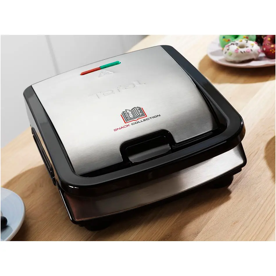 Мультимейкер Tefal Snack collection 700 Вт чорний (SW852D12) - фото 3