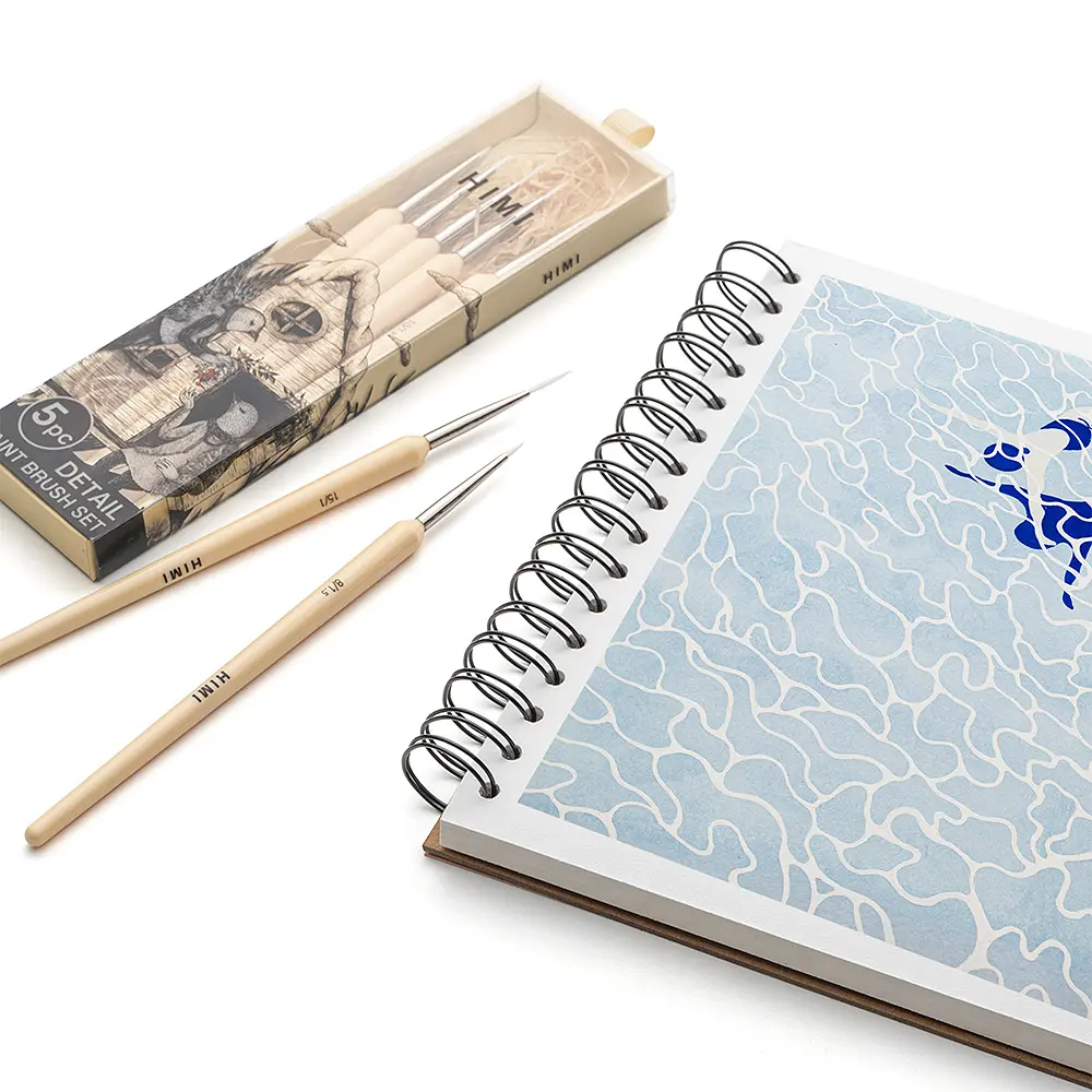 Набір пензлів HIMI 5 шт., лайнер Detail Painting Brush Set (6974712459194) - фото 13