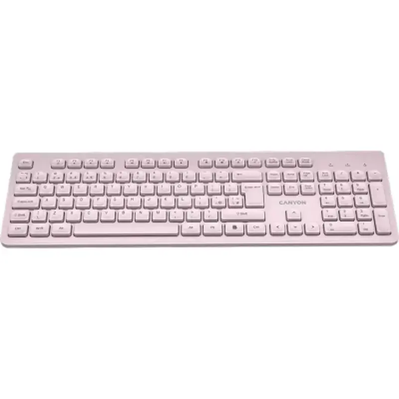 Клавіатура Canyon HKB-W01 Silent Wireless UA Beige (CNS-HKBW01BG) - фото 3