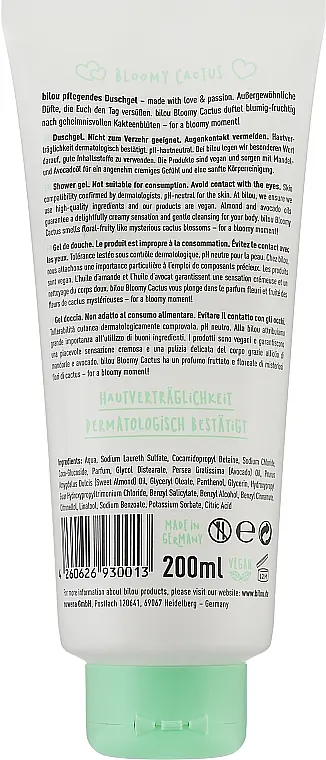 Гель для душу Квітучий кактус Bilou Bloomy Cactus Shower Gel 200 мл - фото 2
