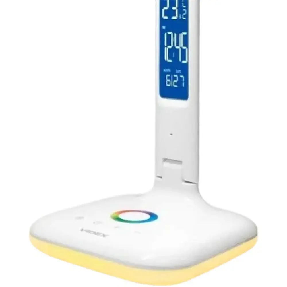 Лампа настільна LED Videx TF05W-RGB White 7 Вт 3000K/4100K/5500K 300 лм сенсорне керування LCD дисплей (VL-TF05W-RGB)  - фото 4