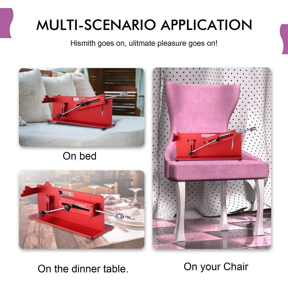 Смарт-секс-машина Hismith Table Top 2.0 Pro APP Red настільна версія - фото 9
