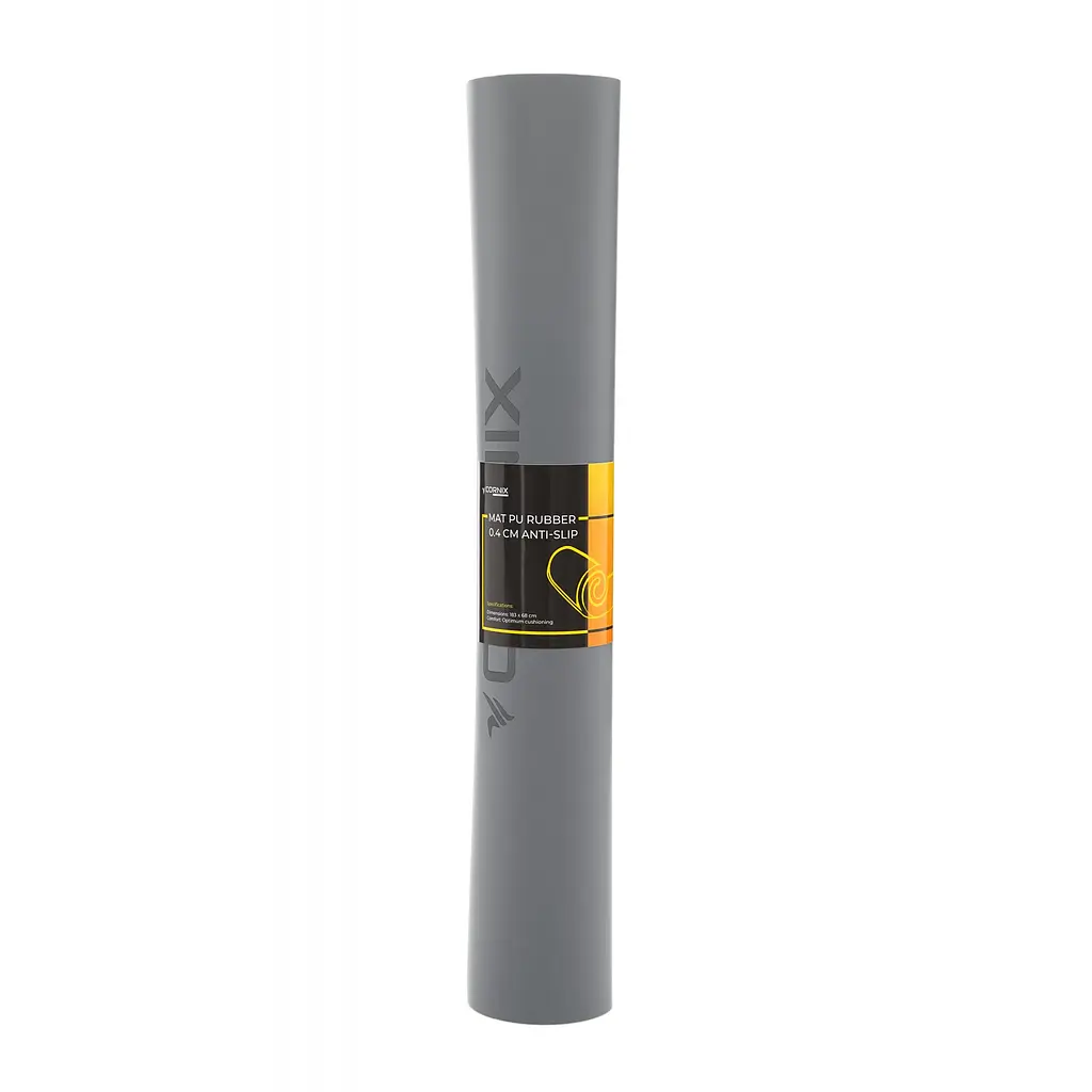 Килимок спортивний Cornix PU 183 x 68 x 0.4 см для йоги та фітнесу XR-0320 Grey - фото 4