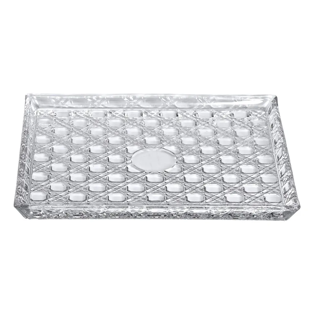 Блюдо для закусок Lirmartur скляне 24,5*20,5*2 см, hexagon Yiwu HP-YH-38 - фото 2