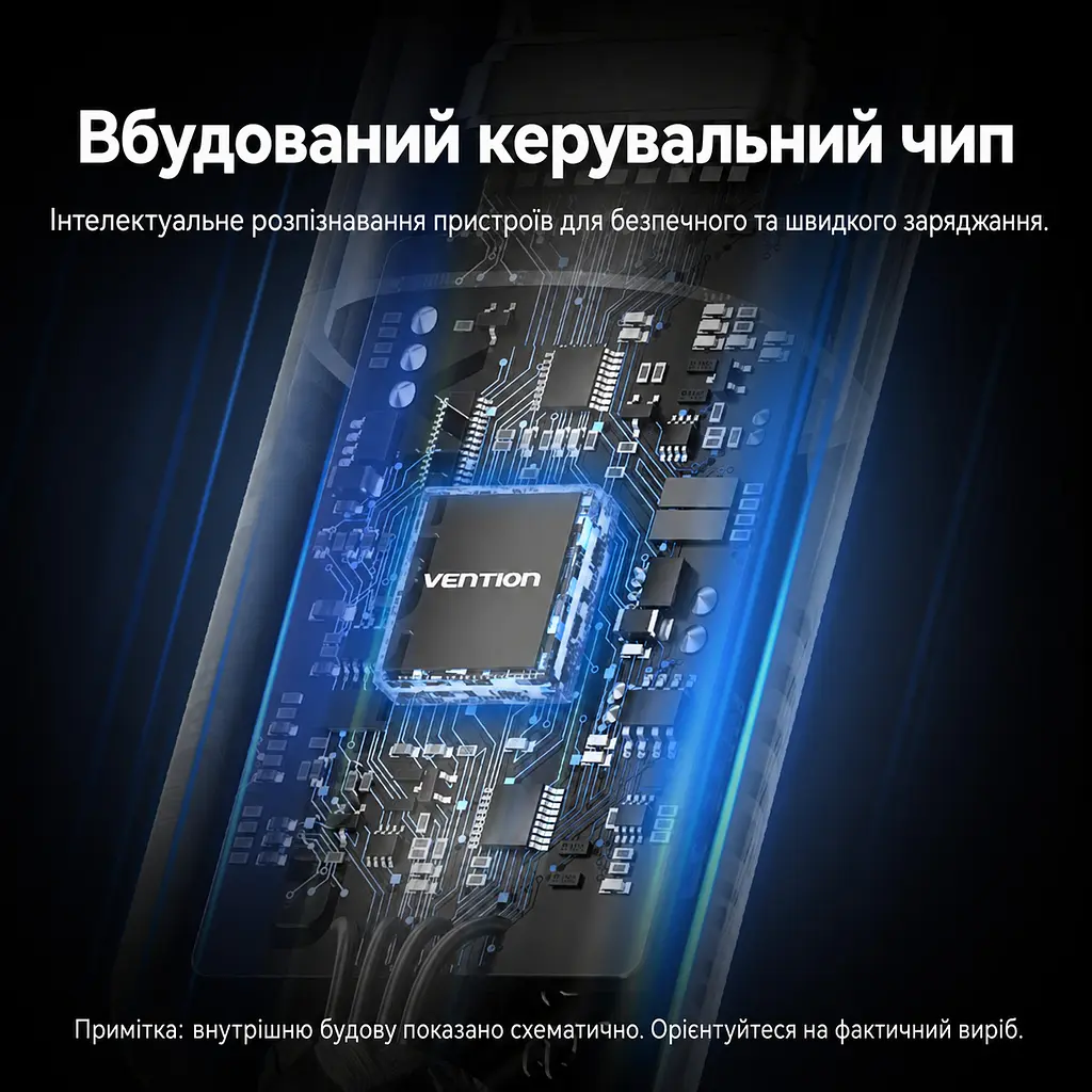 Кабель Vention TRGBH USB-C - USB-C USB 3.2 Gen 2 PD 100 Вт 4K 2 м чорний (TRGBH) - фото 10