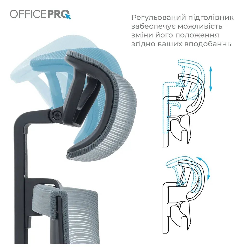 Офісне крісло OfficePro Balance OC620-B-DG-DG (OC620-B-DG-DG) - фото 6
