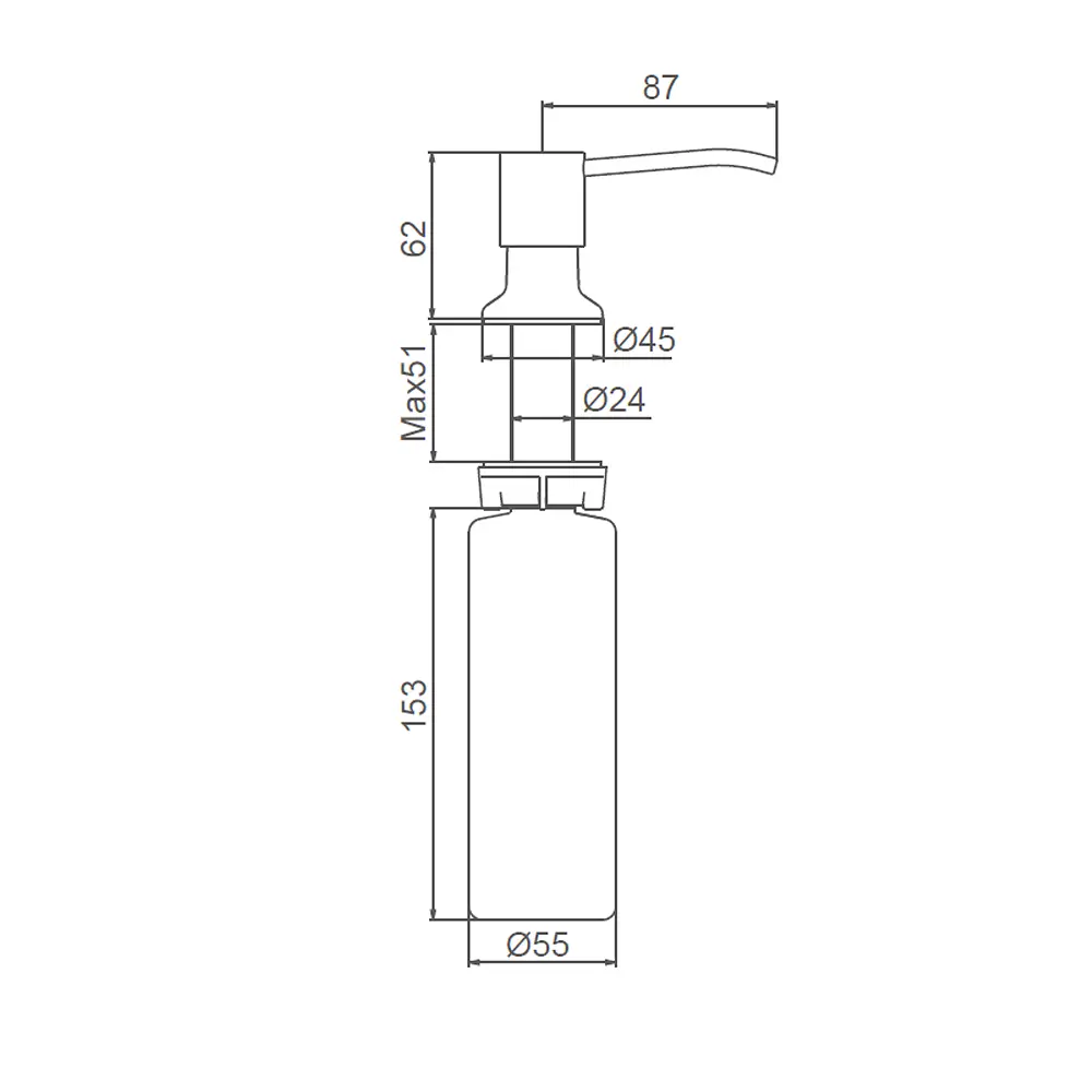 Дозатор для рідкого мила Frap F408-6  - фото 4