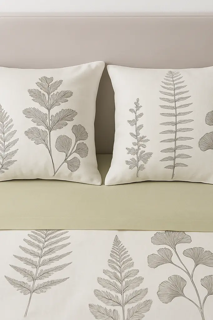 Комплект постільної білизни Ecotton полуторний 150х215 см Польові квіти на білому 24305 (24945) - фото 3