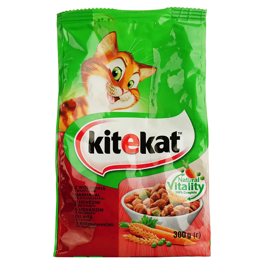 Сухой корм для котов Kitekat говядина с овощами 300 г - фото 2