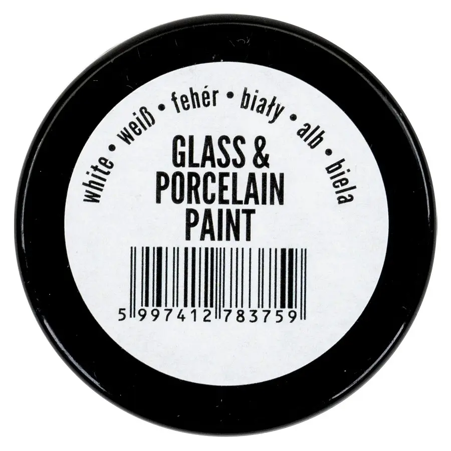 Фарба акрилова Glass and Porcelain, водна основа, Біла, 30 мл, Pentart (5997412783759) - фото 2