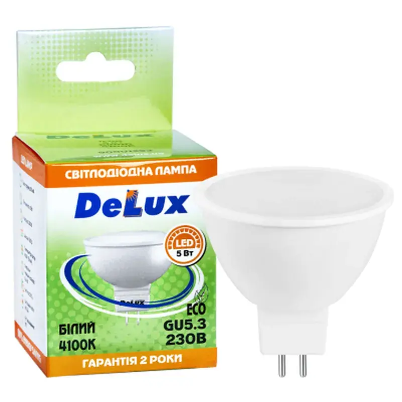 Лампочка Delux JCDR 5Вт 4100K 220В GU5.3 (90023555) - фото 3