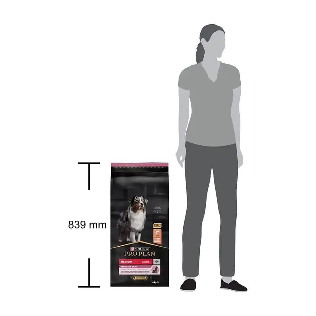 Сухий корм для собак Purina Pro Plan Dog Medium Adult Sensitive Skin з лососем і рисом 14 кг (7613035120464) - фото 5