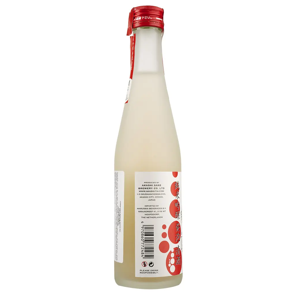 Саке Akashi Tai Sparkling sake Junmai Ginjo, 7%, 0,3 л - фото 2