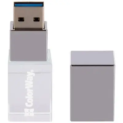 USB флеш накопичувач ColorWay 64GB ColorWay Crystal USB 3.0 (CW-USBCL64) - фото 7