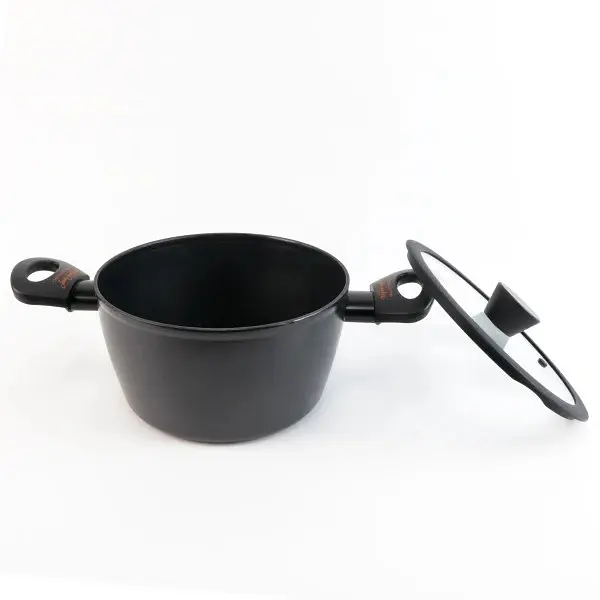 Каструля з кришкою Vitrinor Chef Collection 2112160 20 см 2.8 л чорна - фото 4