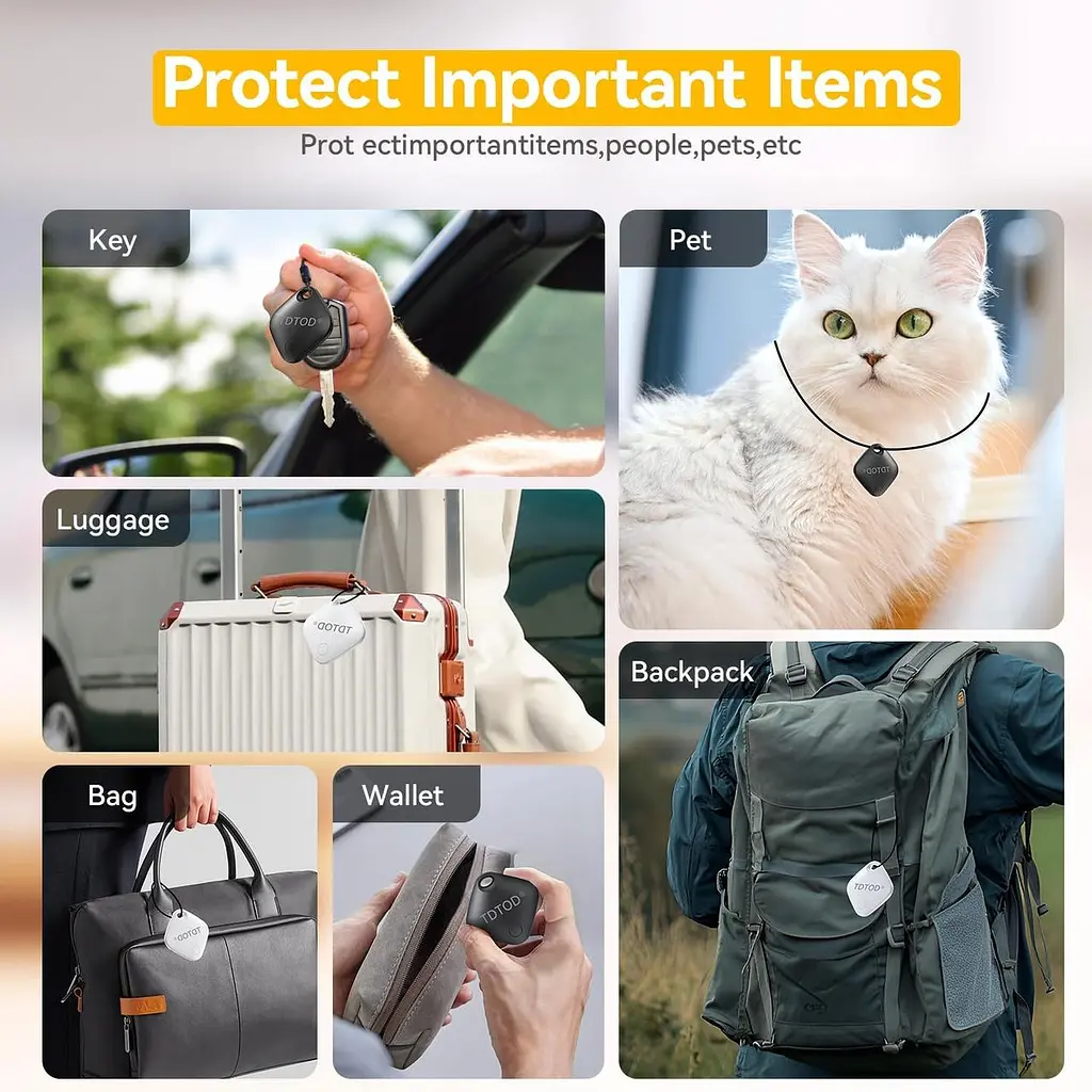 Bluetooth-трекери TDTOD Smart Tag, 2 шт, для Google Find My Device, IP66 - фото 9