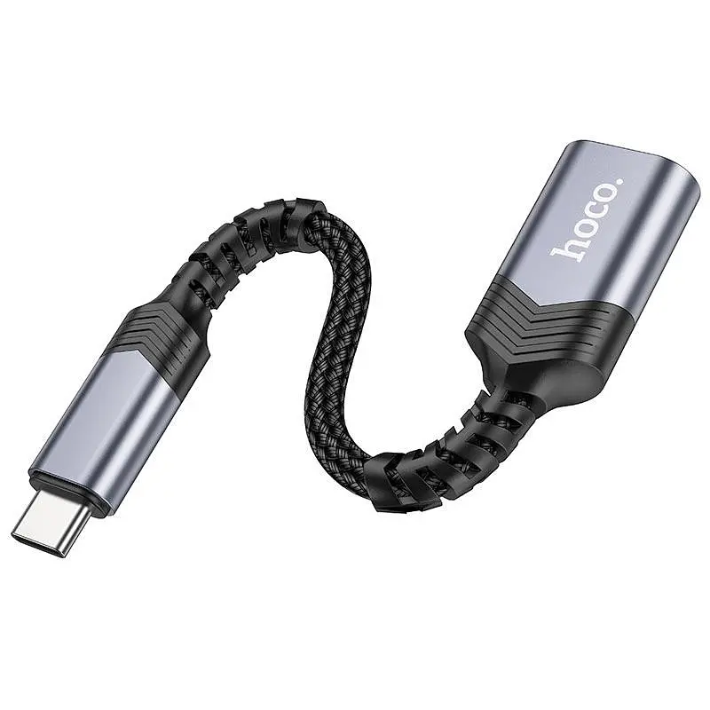 Переходник Hoco Type-C male to USB female 3.0 converter UA24 - фото 3