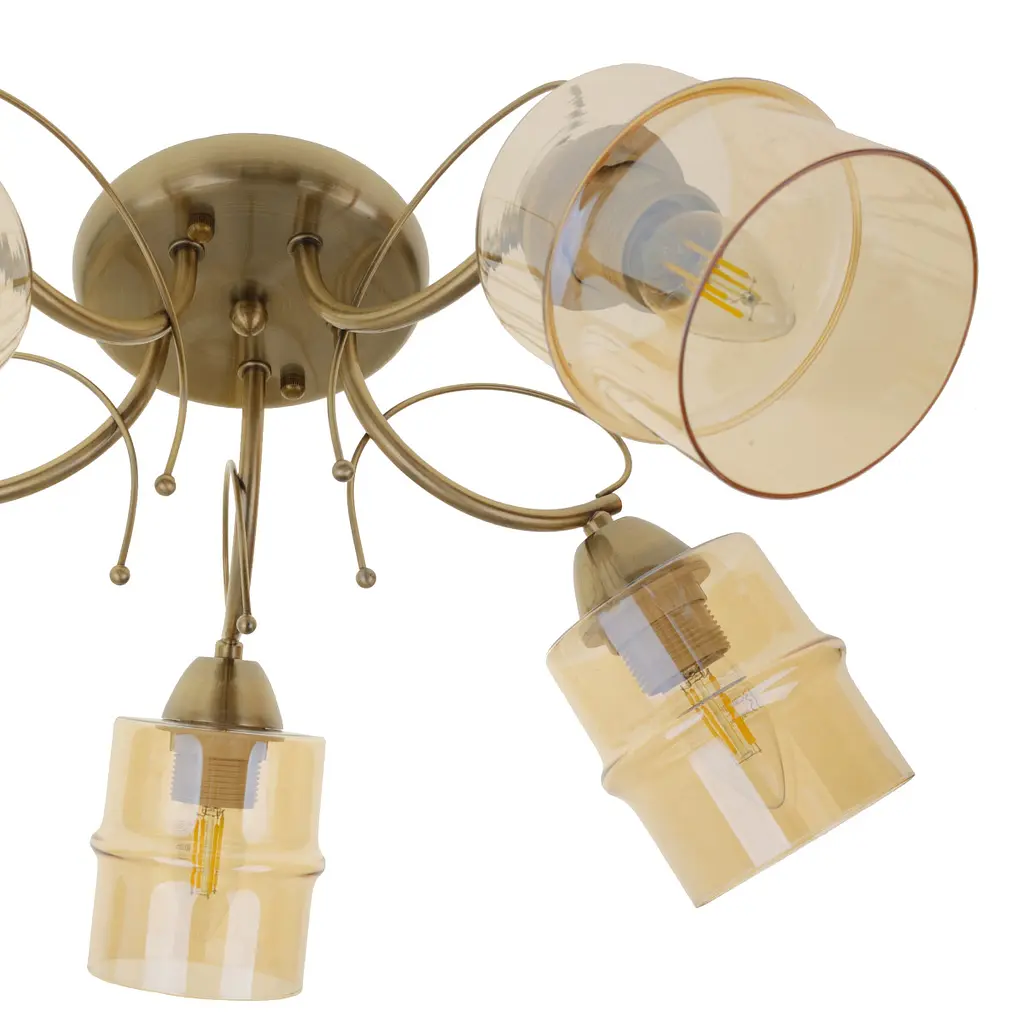 Люстра потолочная Brille в спальню Е27 60W AB (LK-722S/5) - фото 2