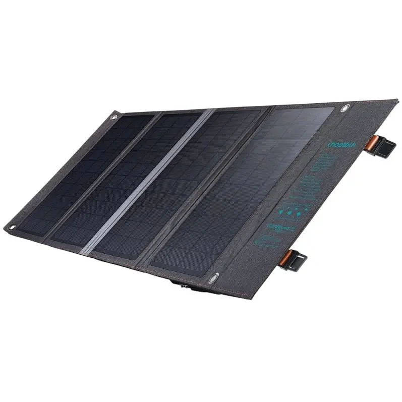 Портативная солнечная зарядная станция Choetech 36W black - фото 2