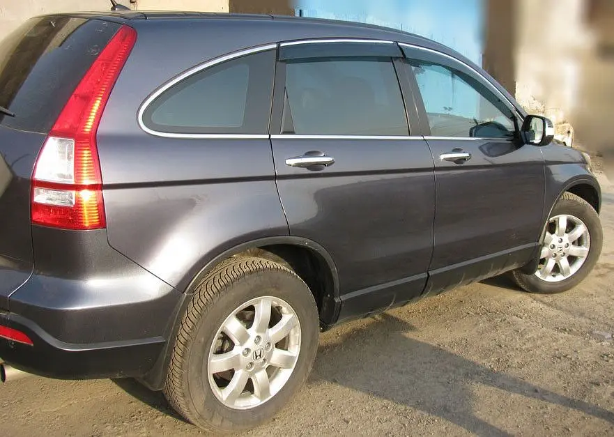 Дефлектори вікон вітровики Benke для Honda CR-V 2007-2012 Хром Молдинг З Нержавіючої Сталі 3D - фото 4