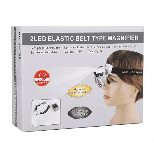 Бінокуляр Magnifier 9892C2 LED 1x-6x/бінокулярні окуляри зі збільшенням - фото 3