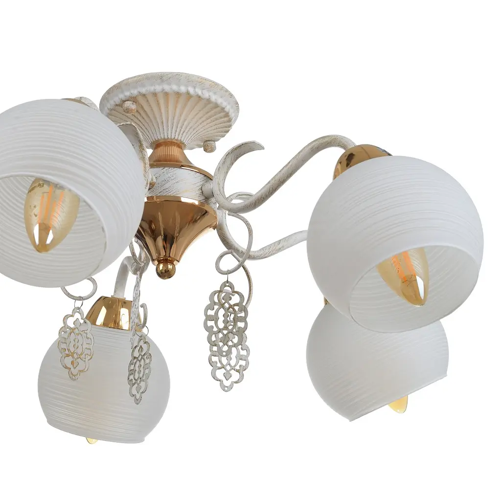 Люстра потолочная Brille в спальню E14 60W WH (LK-671C/5) - фото 2