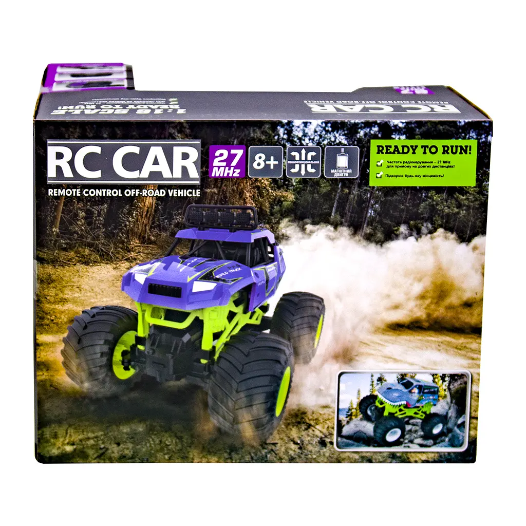 Автомобіль Sulong Toys на р/к Bigfoot Dinosaur 1:16, 27 МГц (SL-360RHGR) - фото 12