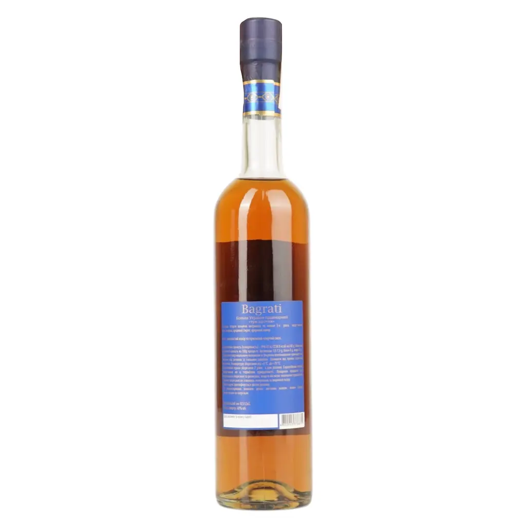 Коньяк Bagrati Ординарний 3 зірки 0.5 л - фото 3