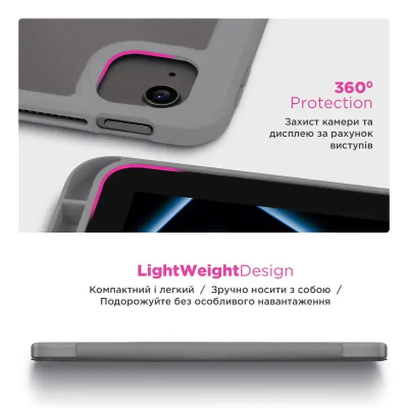 Чохол до планшета Armorstandart Y-Type PEN Samsung Galaxy Tab A9+ Gray (ARM85502) - фото 6