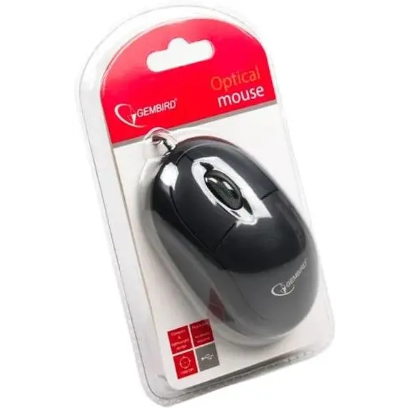 Ведмедик Gembird MUS-U-01, USB, чорна - фото 2