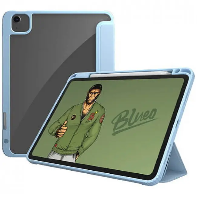 Чохол-книжка Blueo Ape Case with Leather Sheath для Apple iPad 10.2" [2019-2021] Light Blue [73476] - фото 2