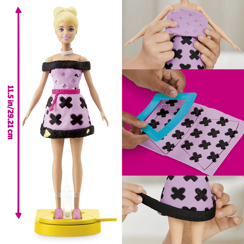 Набір для творчості Play-Doh Barbie Показ Моди з масою для ліплення (G1356) - фото 10