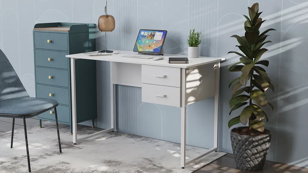Компьютерный стол Ferrum-decor Таккота 75x140x70 белый ДСП Белый 16мм (FRD-102126) - фото 6