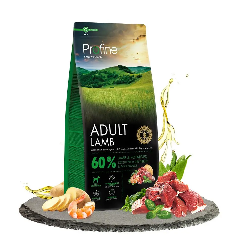 Сухий корм Profine Lamb and Potatoes для дорослих собак усіх порід, з ягням та картоплею, 3 кг - фото 2