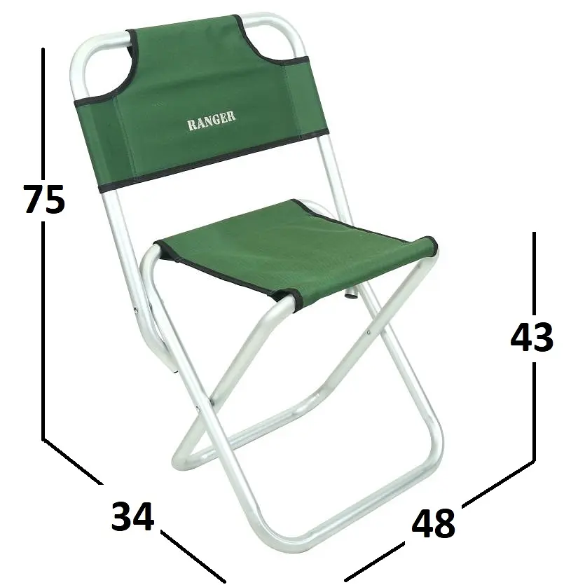 Стілець складаний Sula Alum Ranger 75х34х48 см tur0000970 - фото 4