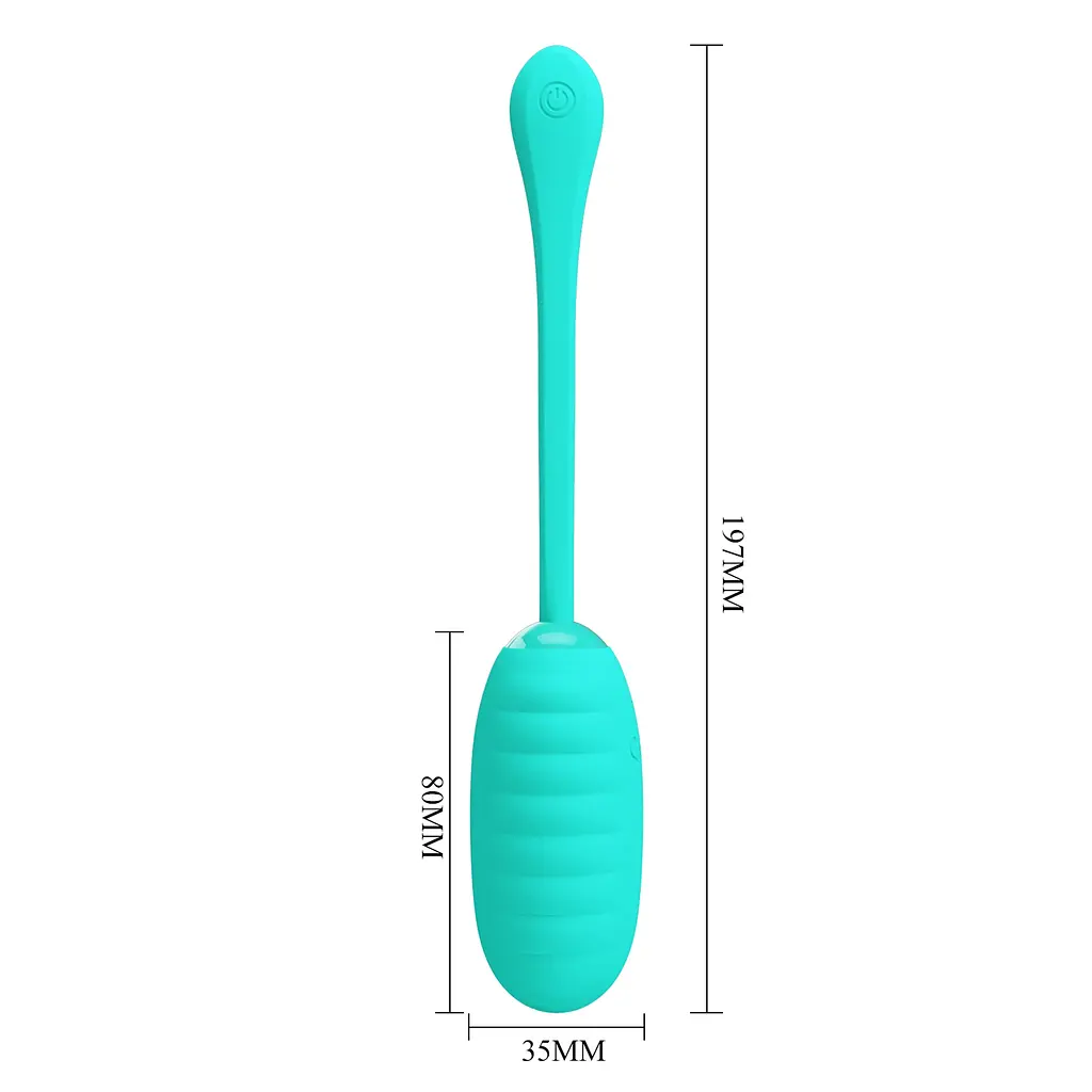 Віброяйце PRETTY LOVE Kirk Green 12 function vibrations PRETTY LOVE BI-014654-4 98609 - фото 6